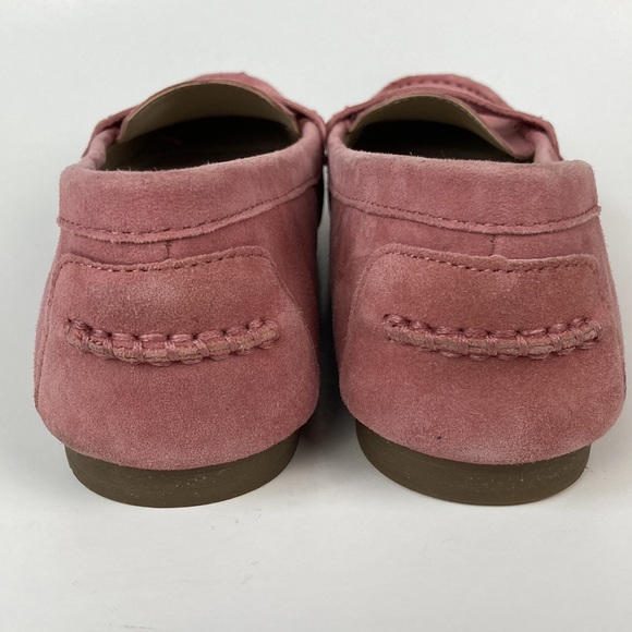 White Mountain Maurice Pink Suede Penny Loafer Flat - Picture 5 of 12